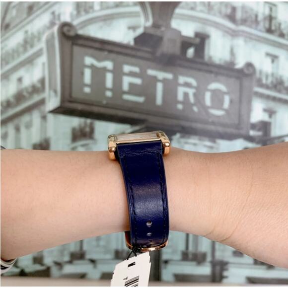 FOSSIL ES5266 Harwell Three-Hand Navy LiteHide Leather Watch - Picture 3 of 5